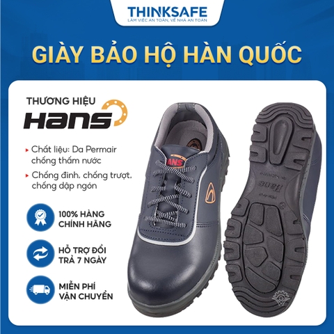 Giày Bảo Hộ Lao Động Hàn Quốc Hans HS304 giày cách điện siêu nhẹ chống đinh chịu áp lực, giày thể thao thời trang