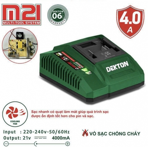 Sạc nhanh 4A Dekton M21-S40PRO