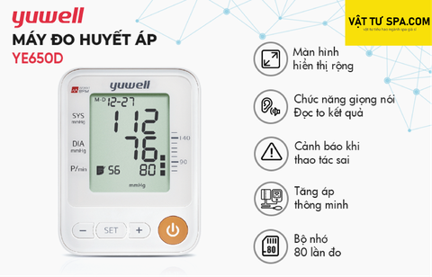 Máy Đo Huyết Áp Bắp Tay Yuwell YE650D