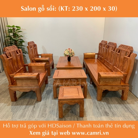 Salon gỗ sồi Á Âu Tượng