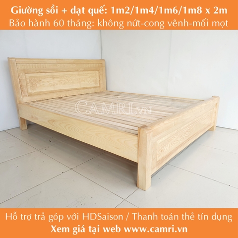 giường ngủ gỗ sồi