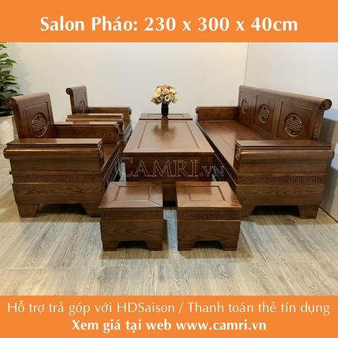 Salon gỗ sồi Pháo