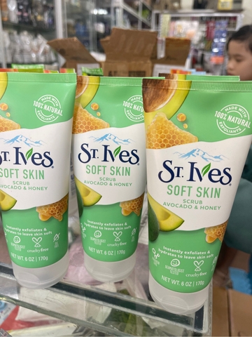 sữa rửa mặt hạt stives bơ mật ong