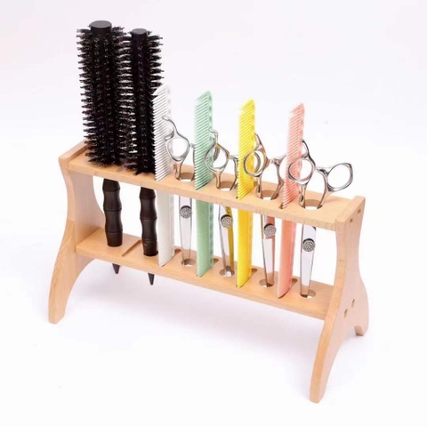 Giá cắm kéo lược gỗ