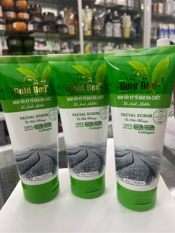 tẩy da chết Gold bee trà xanh