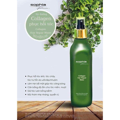 xịt dưỡng xanh sophia