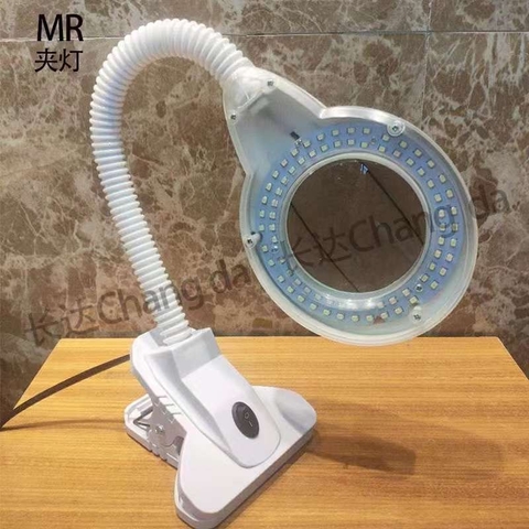 đèn kẹp bàn led tròn