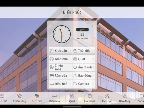Phần mềm Smart Home của công ty Biển Phúc