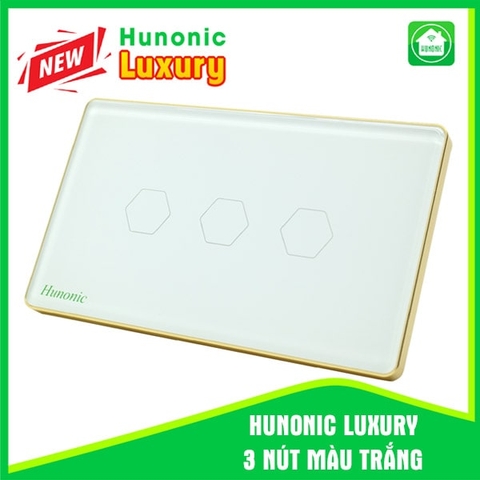 Hunonic Luxury 3 Nút Màu (Trắng, Đen)