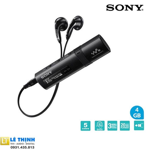 Máy nghe nhạc Sony Walkman NWZ-B183F ( 4GB) (Đen)