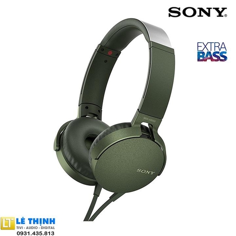 Tai nghe Sony Extra Bass MDR-XB550AP (Xanh lục)