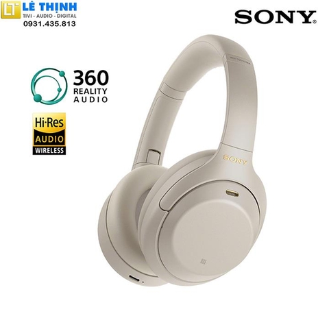 Tai nghe Hires không dây chống ồn SONY WH-1000XM4 (Bạc)