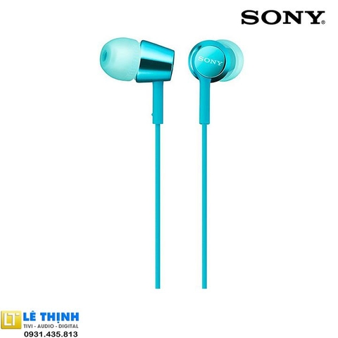 Tai Nghe Nhét Tai Sony MDR-EX155AP (Xanh)