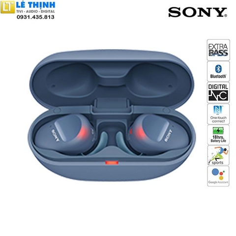 Tai Nghe Thể Thao Chống Ồn True Wireless Sony WF-SP800N (Xanh)