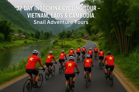 32 DAY INDOCHINA CYCLING TOURS | VIETNAM - LAOS- CAMBODIA BIKE ADVENTURE