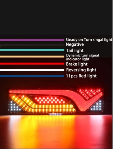 Đèn Led Hậu Sau Cánh Chim Universe Xe Tải Ben Đầu kéo