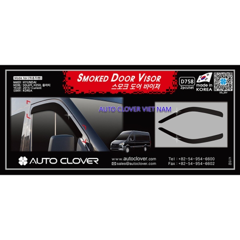 VÈ CHE CHẮN MƯA NHỰA ĐEN XE SOLATI HYUNDAI