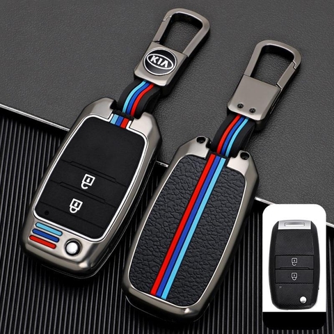 Ốp Chìa Khóa Cơ Gập Xe KIA Morning, Cerato, Soluto, K3, Rio hợp kim cao cấp