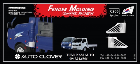 ỐP CRÔM TAI SAU XE TẢI KIA K250/ K200/ BONGGO III