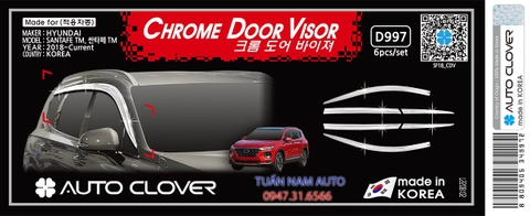 VÈ CHẮN MƯA MẠ CRÔM HYUNDAI SANTAFE 2021 2020 2019 2018