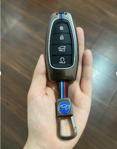 Ốp Bảo Vệ Chìa Khóa Xe Hyundai Santafe 2021 - 2023, Tucson 2023 Hợp Kim Cao Cấp