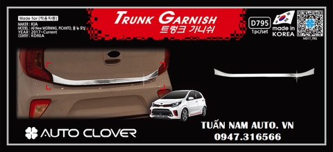 Nẹp Cốp Sau Moring 2021 - 2022 (Hàng Korea Cao Cấp)