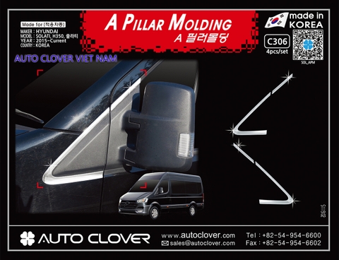 ỐP TAM GIÁC KÍNH CỐ ĐỊNH TRƯỚC XE SOLATI