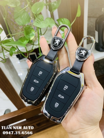 BỌC ỐP CHÌA KHÓA PEUGEOT 5008 - 3008 - 2008 - 408 ĐẸP