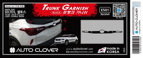 NẸP CỐP ĐUÔI SAU SELTOS MÀU TITAN ĐEN ( HÀNG KOREA CAO CẤP)