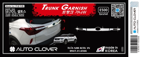 NẸP ĐUÔI SAU SELTOS | NẸP CỐP SAU SELTOS KIA CRÔM (HÀNG KOREA CAO CẤP)