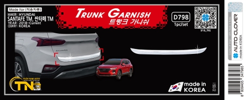 ỐP NẸP CỐP SAU SANTAFE 2020, 2019, 2018