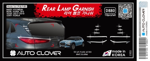 ỐP MẠ CRÔM ĐÈN HẬU ĐÈN SAU KONA