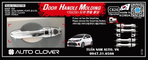 Ốp Tay Mở Nắm Cửa KIA Moring 2021 - 2022 (Hàng Korea Cao Cấp)
