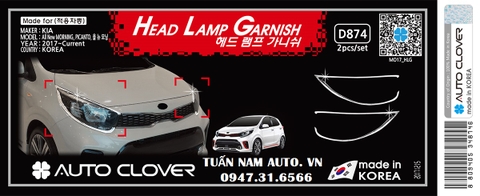 Ốp Viền Đèn Pha New Morning 2021 2022 2023 ( Hàng Hàn Quốc Cao Cấp)