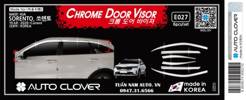 Vè Che Mưa Sorento 2021 - 2022 (MẠ CRÔM HÀN QUỐC)