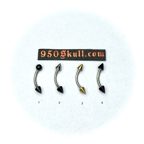 Khuyên EB 8mm 2đầu nhọn màu   KEB135