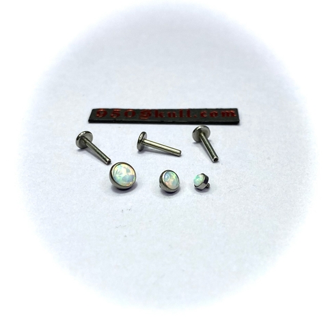 Khuyên đá màu trắng 3/4/5mm (100k/120k/150k)  KB143