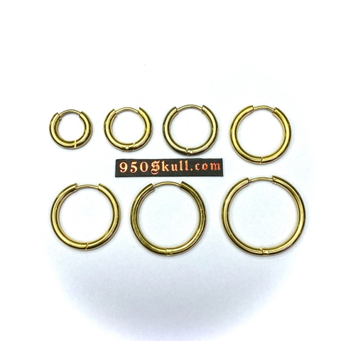 Khuyên tai tròn bản 2.5 size 6/8/10/12/14/16/18/20mm màu vàng  KTTB233