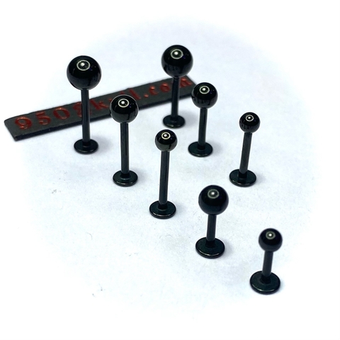 Khuyên basic 6mm/8mm/10mm Bi 3/4/5mm màu đen KM151