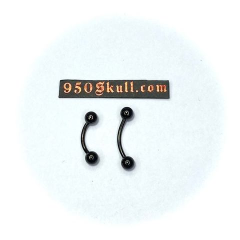 Khuyên basic 8/10mm Bi 4mm màu Đen  KB138