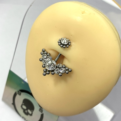 Khuyên rốn thép y tế toàn thân KR122259