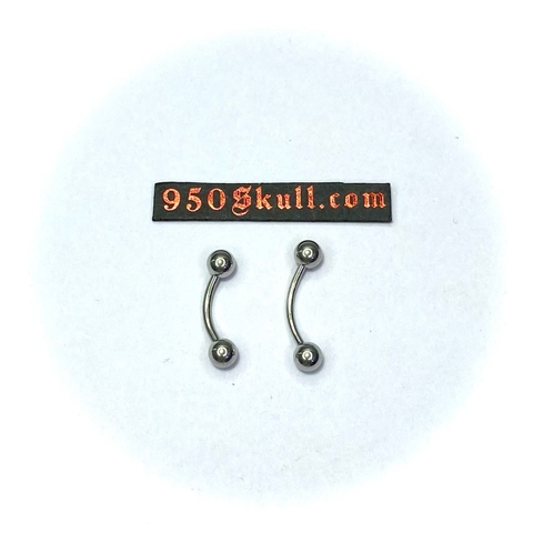 Khuyên basic 8/10mm Bi 4mm màu Bạc  KB136