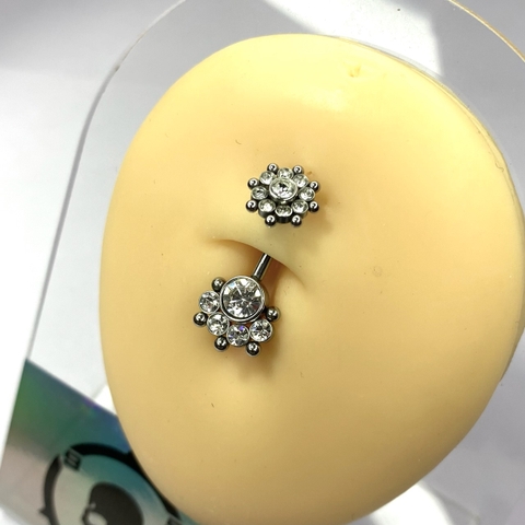 Khuyên rốn thép y tế toàn thân  KR122258