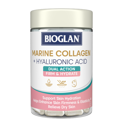 Viên uống bổ sung collagen - Bioglan Marine Collagen + Hyaluronic Acid 80 viên
