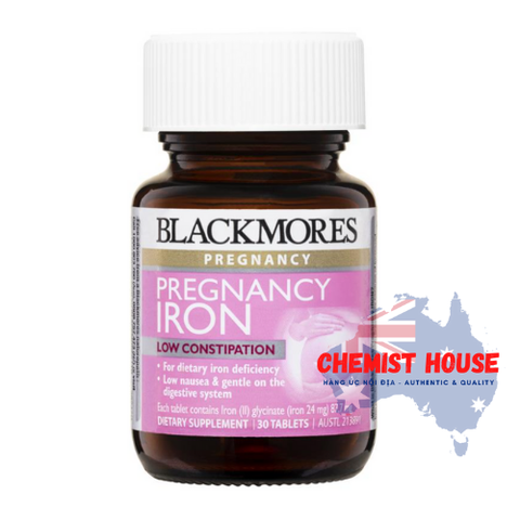 Blackmores Pregnancy Iron - Viên uống bổ sung Sắt cho mẹ bầu 30 Viên
