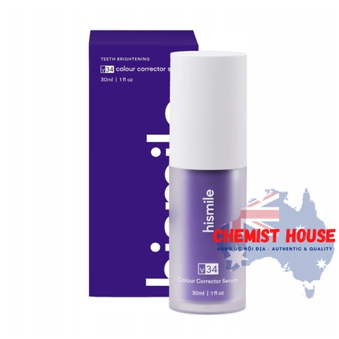 Hismile Chai Kem Đánh Răng 30ml v34 Màu Sắc Tố Cao Giúp Làm Trắng Răng 30ml