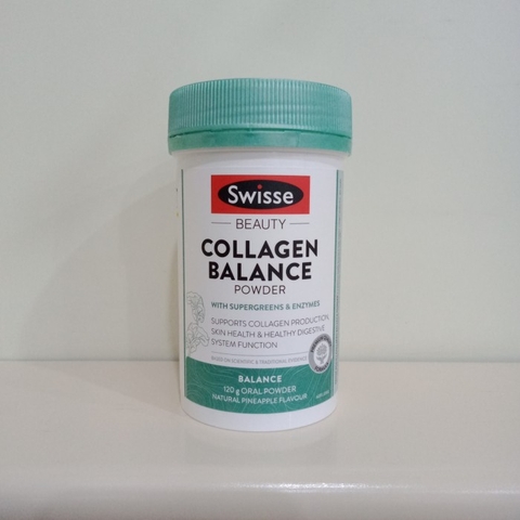 Swisse Beauty Collagen Balance 120g Powder - Collagen thủy phân đẹp da từ rau xanh