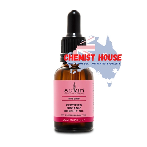 Sukin Certified Organic Rose Hip Oil - Dầu dưỡng tầm xuân 25ml