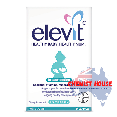 Elevit Breastfeeding - Viên uống dành cho phụ nữ sau sinh và cho con bú 60 viên (60 ngày)
