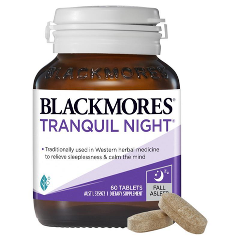 Viên uống hỗ trợ giấc ngũ sảng khoái tinh thần - Blackmores Tranquil Night Sleep Support Vitamin 60 viên